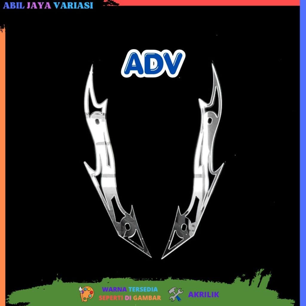 GARNISH Visor GARNISH กระจกบังลม FIRE Motif ADV 150 ADV 160 ACRYLIC 4MM