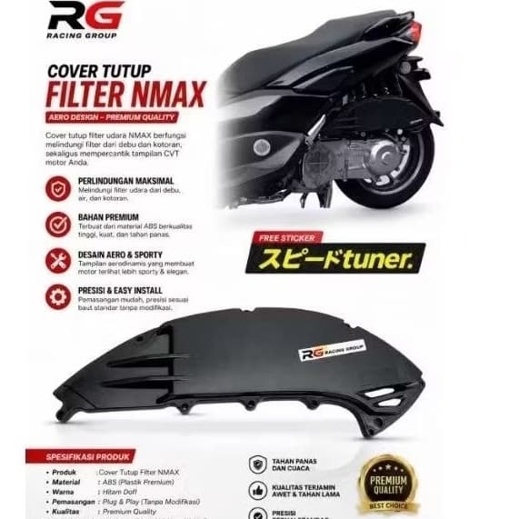 NMAX ใหม่ NMAX NEO S ใหม่ NMAX TURBO NMAX 155 เชื่อมต่อใหม่ฝาครอบกรองอากาศฝาครอบกล่องกรองอากาศรถจักรยานยนต์ PROTECTOR ด้านข้างกล่องรถจักรยานยนต์ฝาครอบกรองอากาศ SLIM VELOSCOPE รุ่น THICK ABS