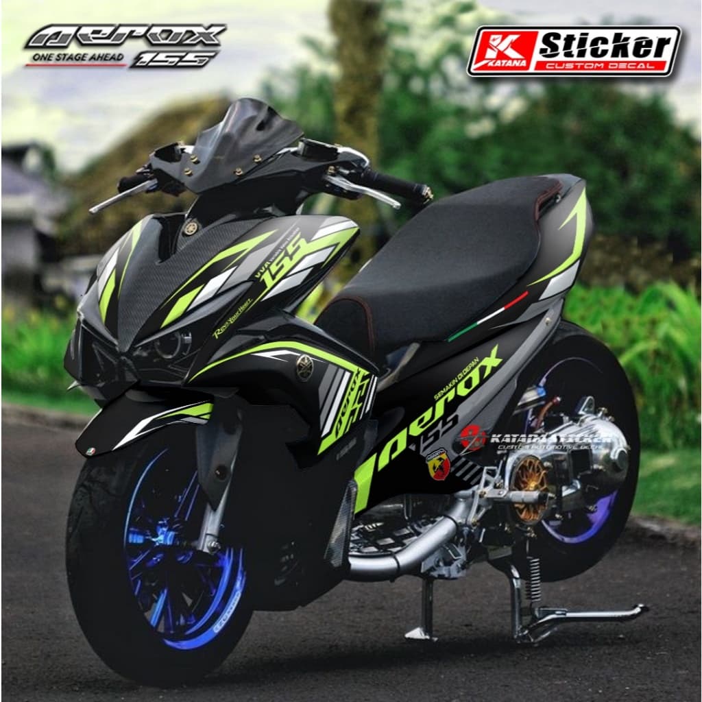 Yamaha Aerox - Decal Aerox Full body Sticker Aerox 155 NVX OLD Motic Racing SImple Cool Kt 08