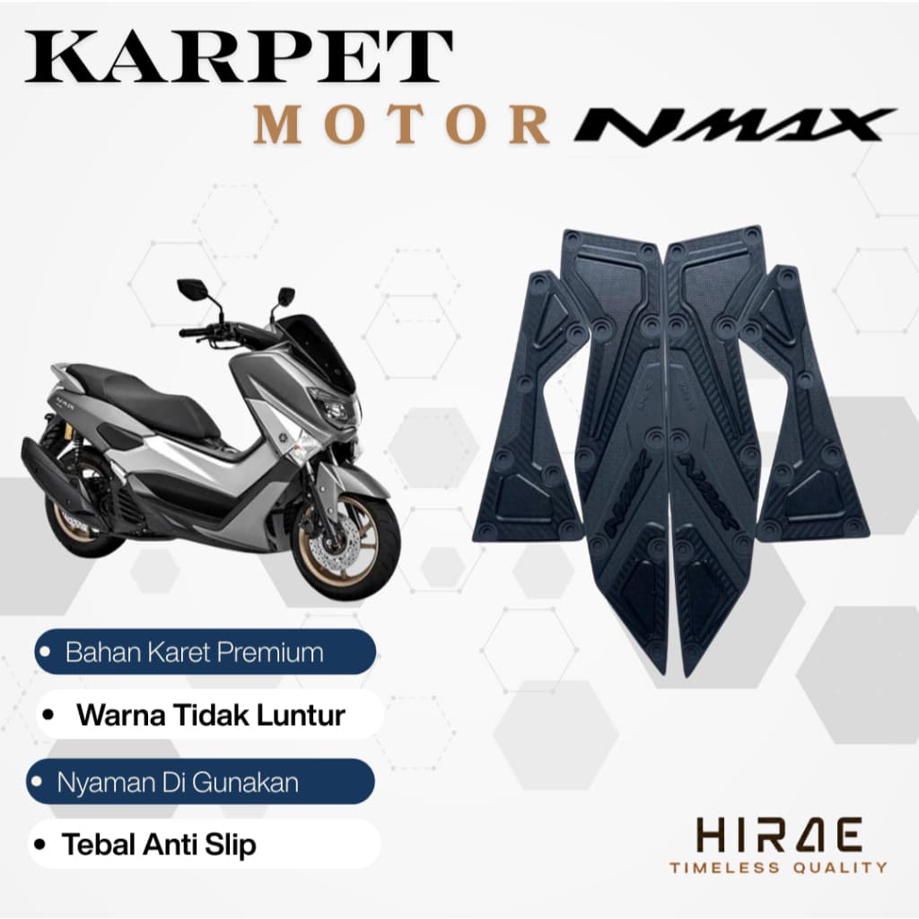 KM272 Nmax OLD Motorcycle Carpet 2015 to 2019 / Nmax Foot Mat / Nmax Carpet / พักเท้ากันลื่น