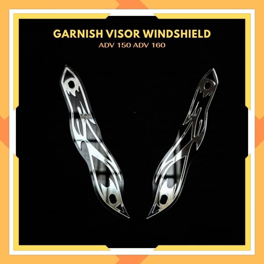 WINDSHIELD VISOR GARNISH MOTORCYCLE ACCESSORIES GLASS MIRR GARNISH ADV 150 ADV 160 ACRYLIC 4 มม.AD07