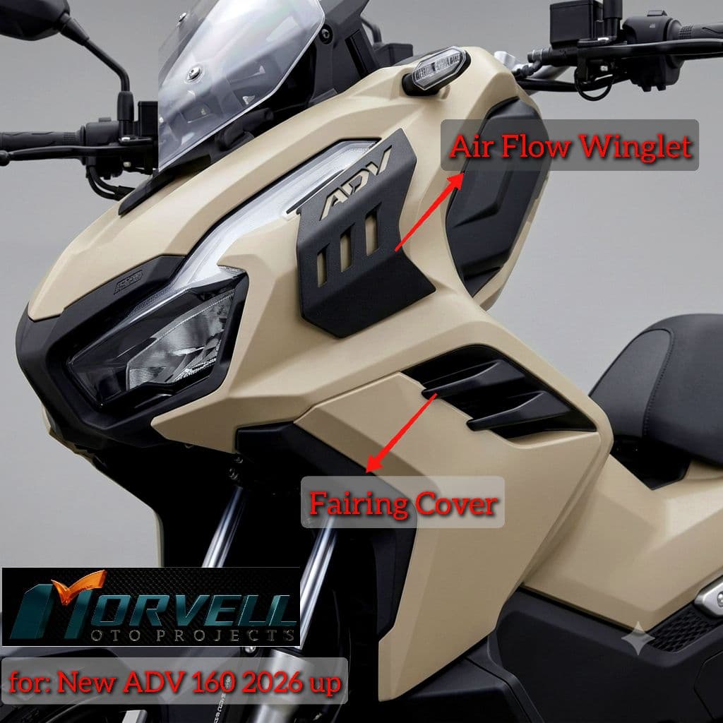 New Adv 160 2026 up Aero wing Fairing Cover ท่อไอเสีย bords speedo เมตรสายครอบแฮนด์
