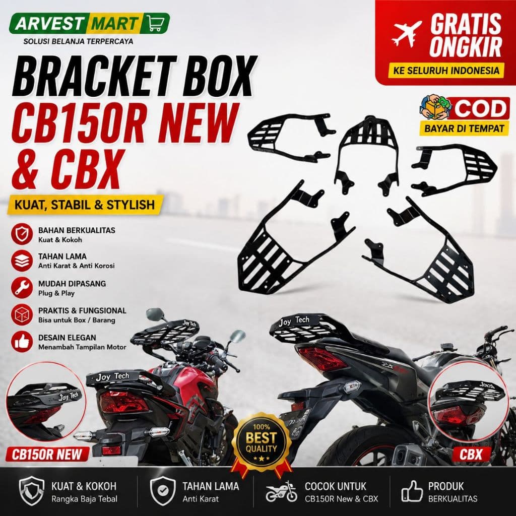Bracket Box kucay CB150R ใหม่ / กล่องวงเล็บ mhr honda / กล่อง Behel shad honda ใหม่ cb150r honda cb150x / Begel cb150r ใหม่