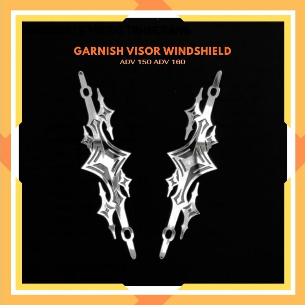 WINDSHIELD VISOR GARNISH อุปกรณ์เสริมรถจักรยานยนต์ GARNISH STARBOY MOTIF ADV 150 ADV 160 ACRYLIC 4 มม.