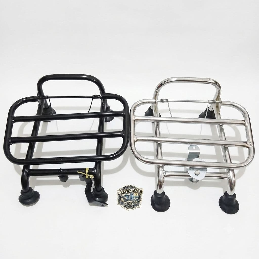 Frontrack fazzio accessories / แร็คหน้า yamaha fazzio เคลือบไฮบริด สีดํา และโครเมียม