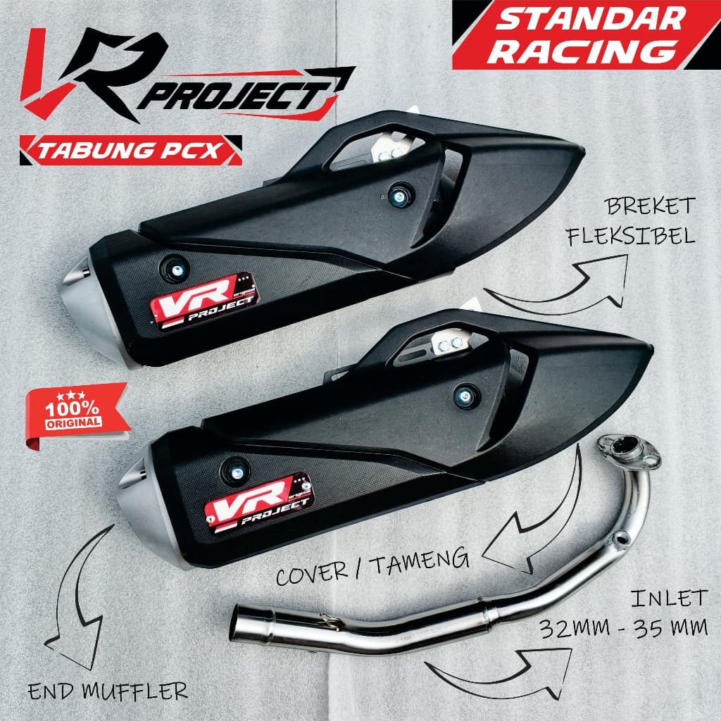 ท่อไอเสียมาตรฐาน PCX หลอดเข้า 35 มม. PCX160 VARIO160 AEROX VARIO NMAX โครงการ VR ดั้งเดิม