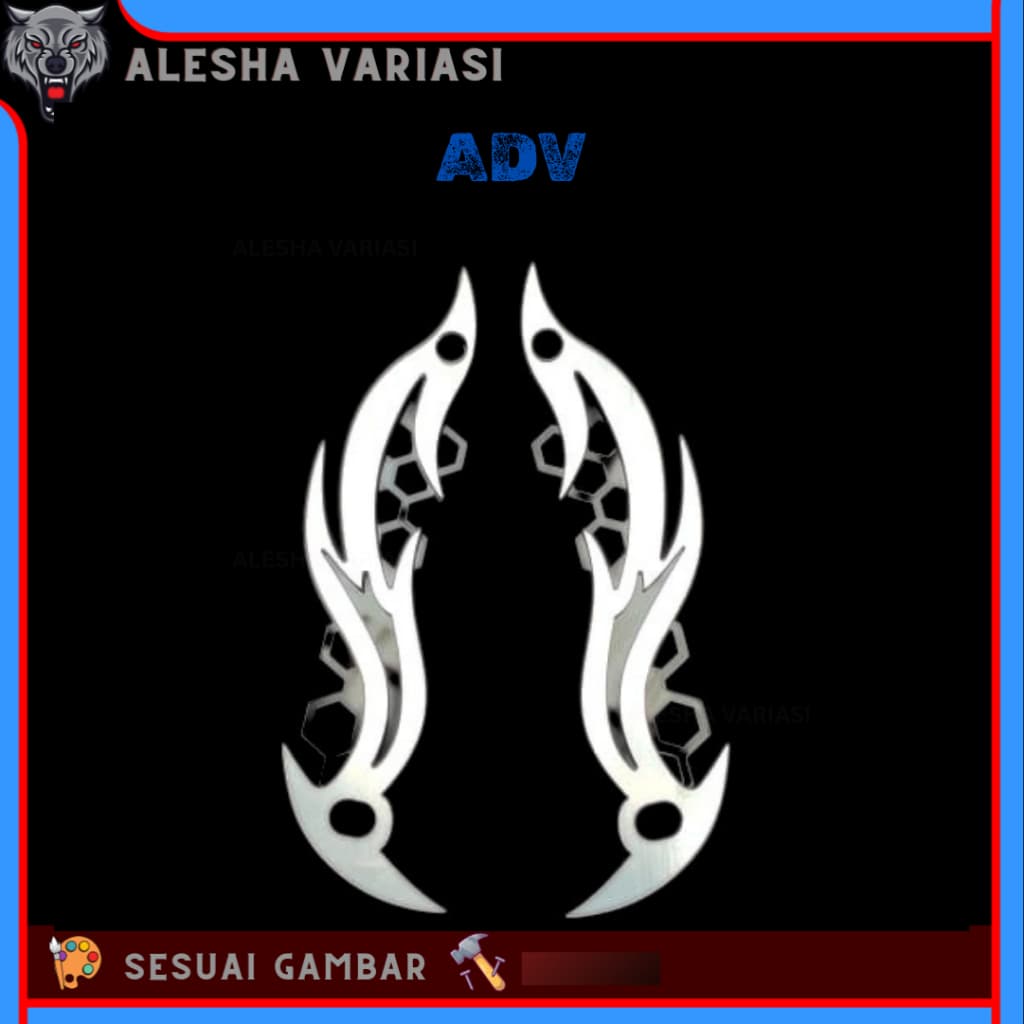 ADV 150 ADV 160 WINDSHIELD VISOR GARNISH FLAME MOTIF FLAME รุ่น ACRYLIC 4MM