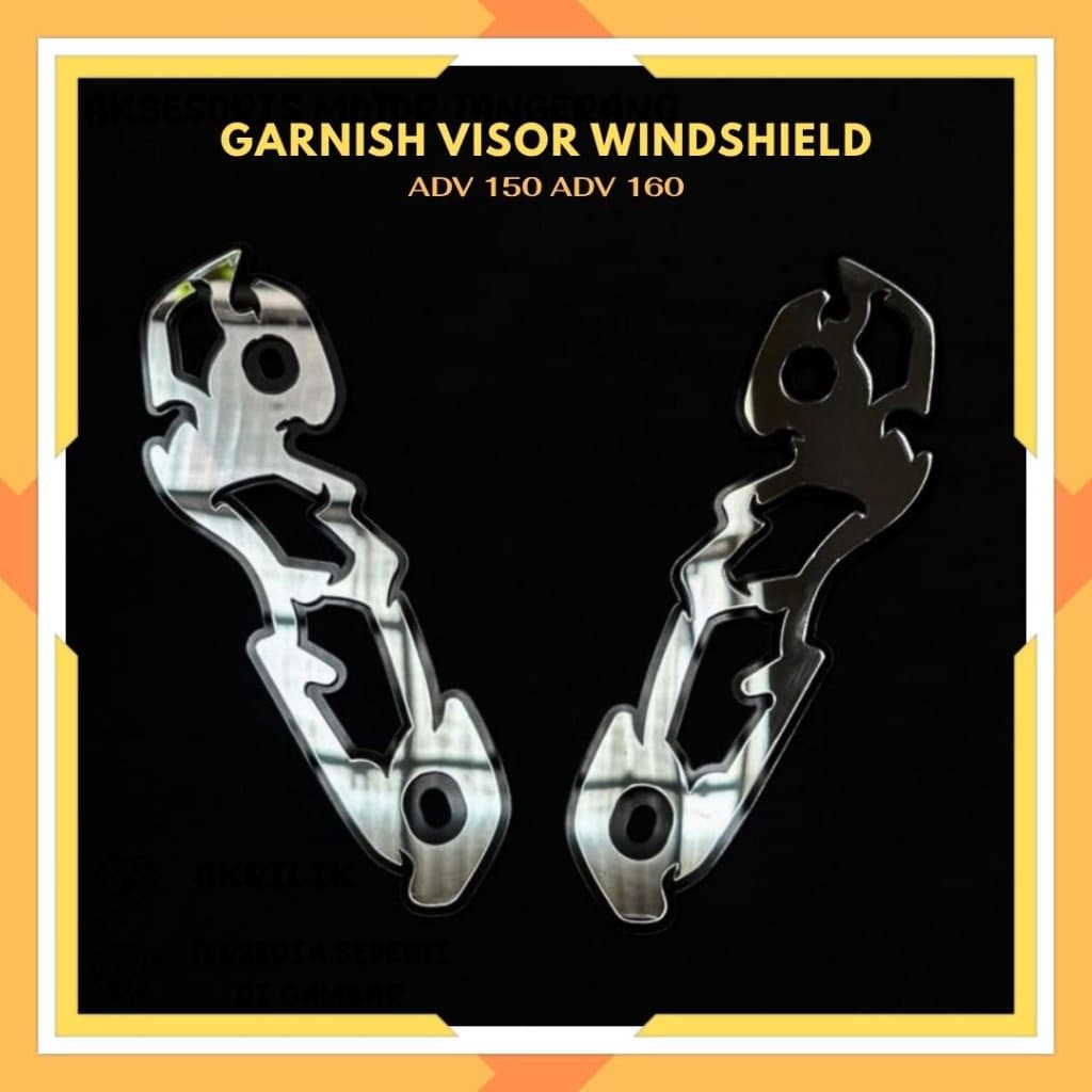 WINDSHIELD VISOR GARNISH MOTORCYCLE ACCESSORIES GLASS MIRR GARNISH ADV 150 ADV 160 ACRYLIC 4 มม.AD05