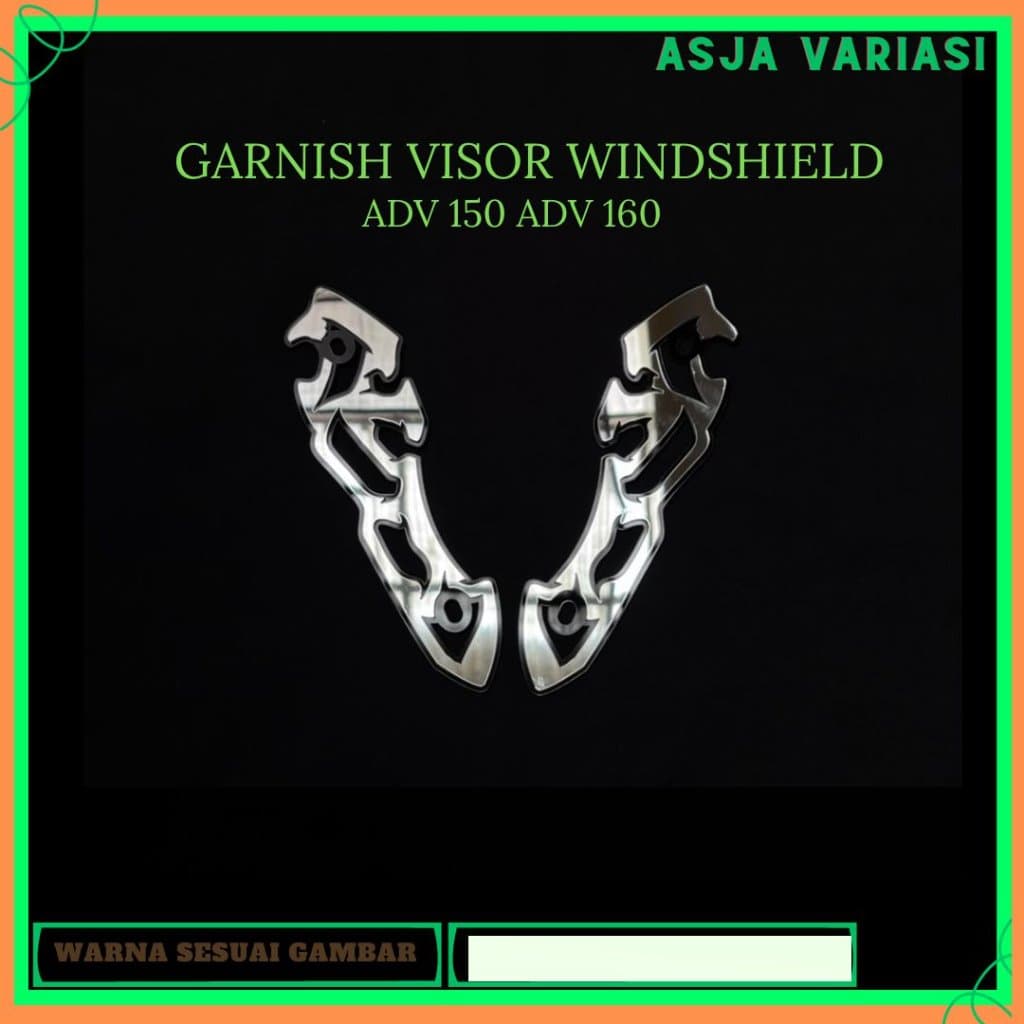 WINDSHIELD VISOR GARNISH MOTORCYCLE ACCESSORIES GLASS MIRR GARNISH ADV 150 ADV 160 ACRYLIC 4 มม.AD06