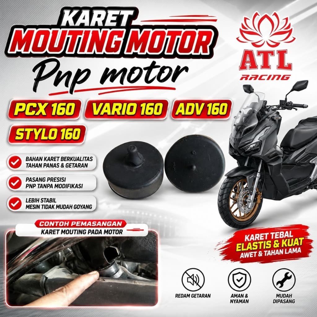 จุกยางซิ่ง ATL vario 160 pcx 160 adv 160 ยาง stylo mountung pcx vario (2 PCS)