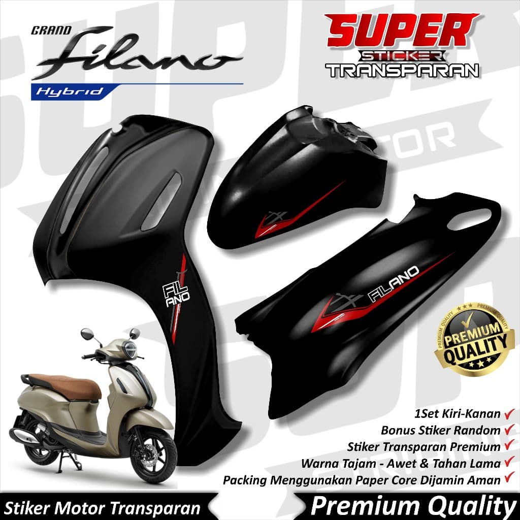 Cool Grand Filano Uv สติ๊กเกอร์ Filano Striping แถบโปร่งใส Yamaha Grand Filano STYLISH