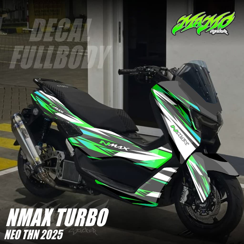 ใหม่ล่าสุดสติ๊กเกอร์รูปลอก Nmax Neo S Nmax Turbo Full Body ปี 2024 2025 2026 - สติ๊กเกอร์เต็มตัว Nmax Neo S Turbo Abstract Design Color MM.07