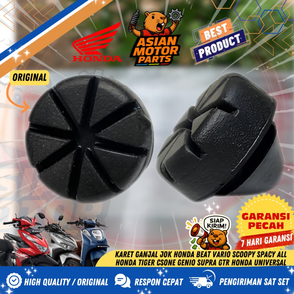 Honda Beat Vario Scoopy Spacy All Honda Tiger Csone genio supra gtr Honda UNIVERSAL เบาะรองนั่งยาง