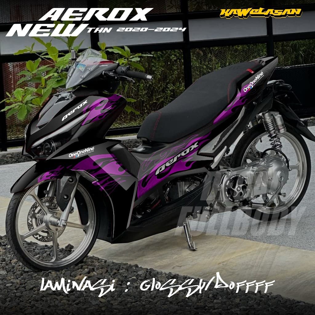 ล่าสุดYamaha Aerox New Cyber City 155 Full Bodyรถจักรยานยนต์Decalสติกเกอร์ 2020 2021 2022 2023 2024Yamaha Aerox New 155 Full Bodyสติกเกอร์ไฟGradient Design KS.04