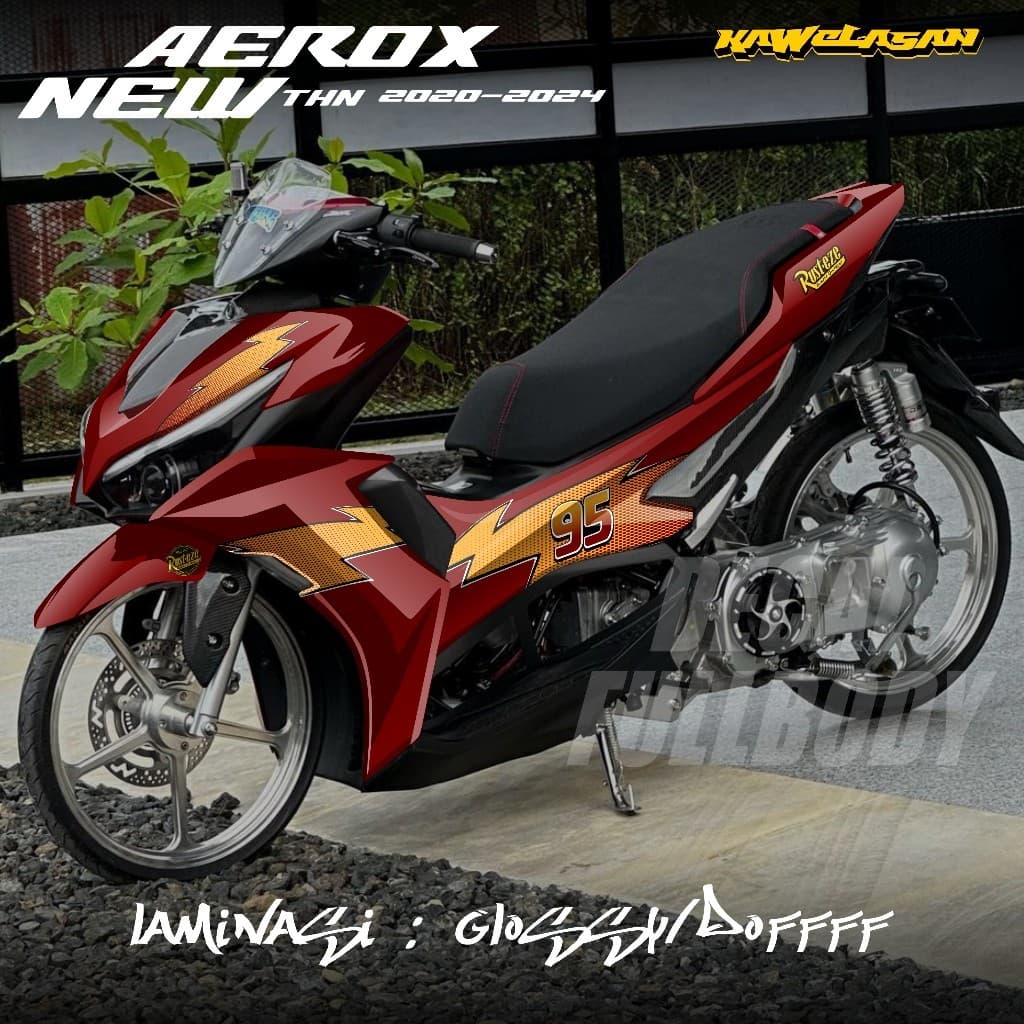 ล่าสุดYamaha Aerox New Cyber City 155 Full Bodyรถจักรยานยนต์Decalสติกเกอร์ 2020 2021 2022 2023 2024Yamaha Aerox New 155 Full Bodyสติกเกอร์Rusteze Design KS.07