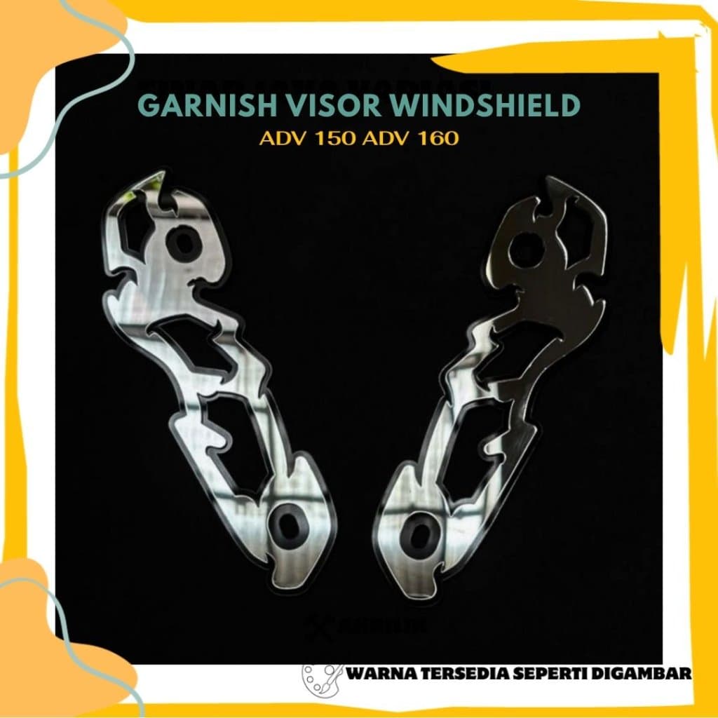 WINDSHIELD VISOR GARNISH MOTORCYCLE ACCESSORIES GLASS MIRR GARNISH ADV 150 ADV 160 ACRYLIC 4 มม.AD05