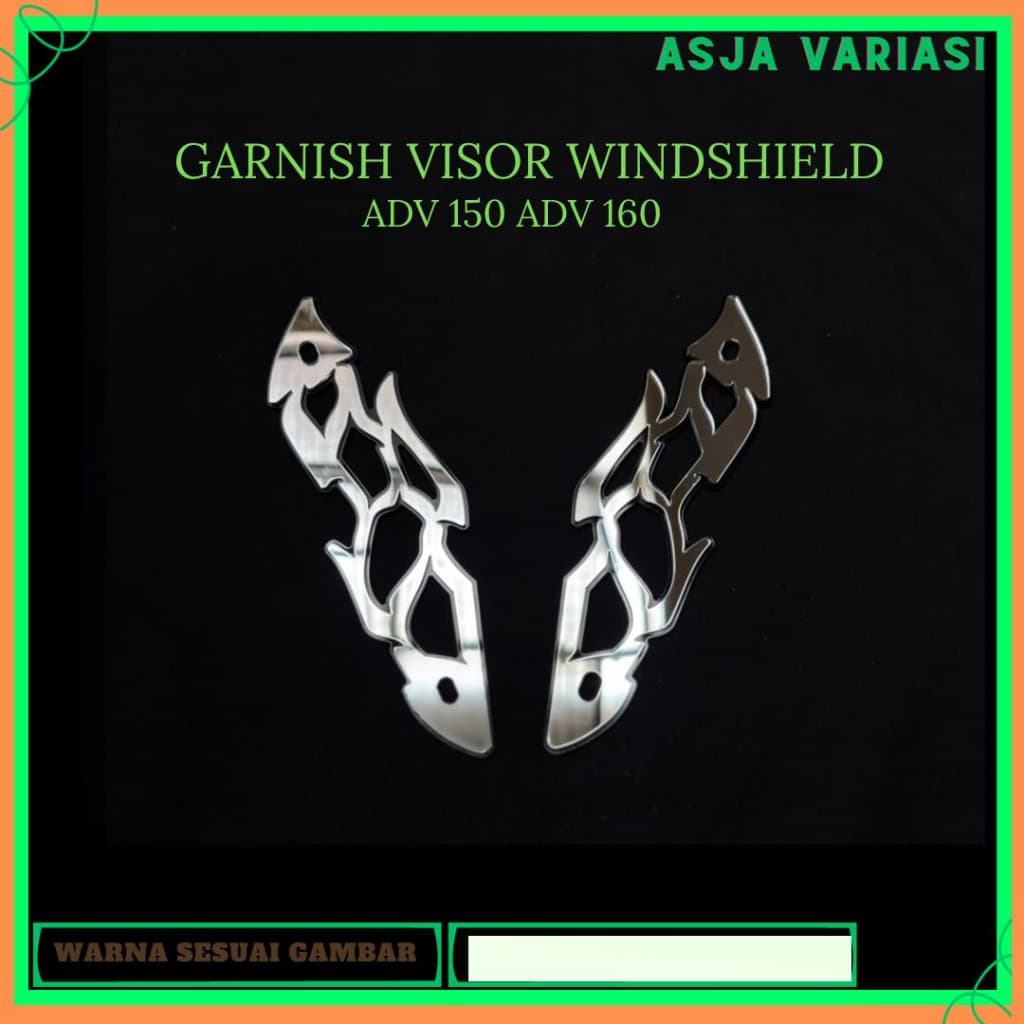 WINDSHIELD VISOR GARNISH MOTORCYCLE ACCESSORIES GLASS MIRR GARNISH ADV 150 ADV 160 ACRYLIC 4 มม.AD08