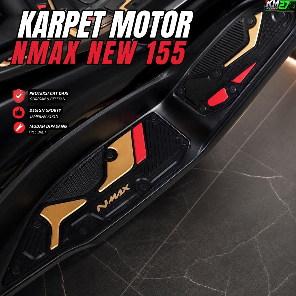 พรมมอเตอร์ไซค์ Nmax รุ่น 2 2020 ถึง 2024 / พรมปูพื้นมอเตอร์ไซค์ Nmax / พักเท้ามอเตอร์ไซค์ Nmax
