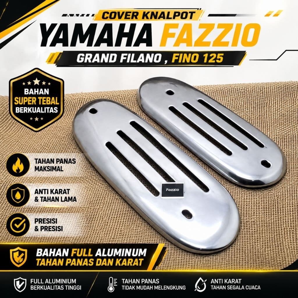 Yamaha Fazzio Grand Filano Fino 125 ฝาครอบท่อไอเสีย