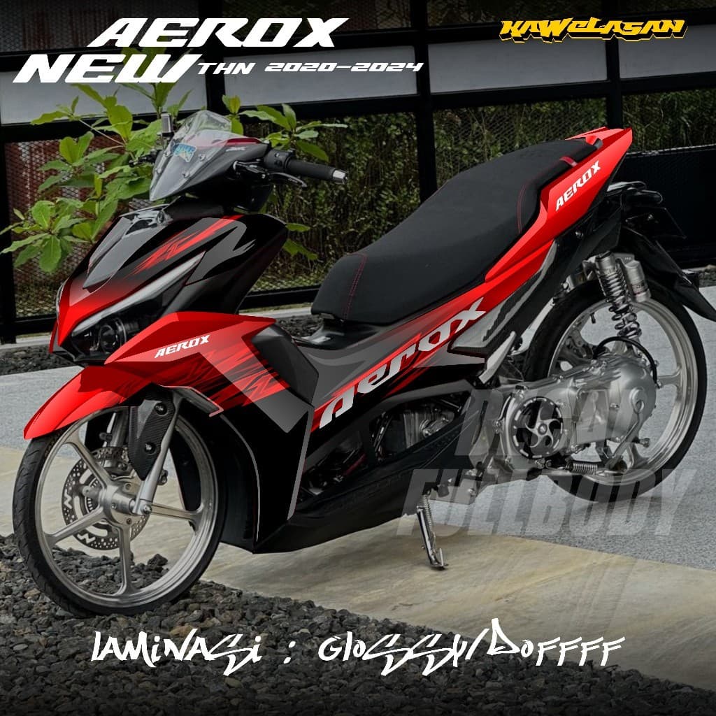 ล่าสุดYamaha Aerox New Cyber City 155 Full Bodyรถจักรยานยนต์Decalสติกเกอร์ 2020 2021 2022 2023 2024Yamaha Aerox New 155 Full Bodyสติกเกอร์กราฟิกลายKS.01