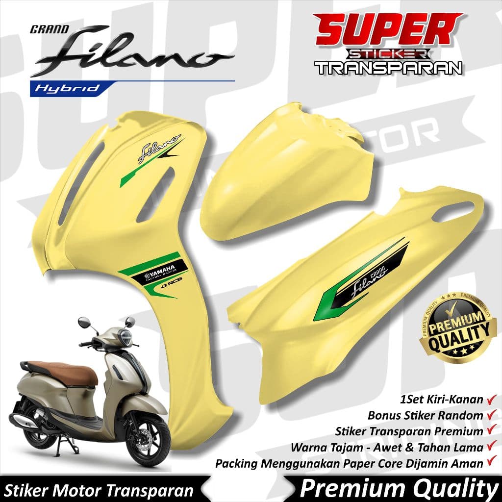 Cool Grand Filano Uv สติ๊กเกอร์ Filano Striping แถบโปร่งใส Yamaha Grand Filano RACING