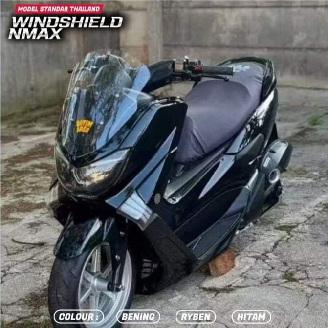 กระจกบังลม Nmax Old Nmax New Model Thailand Visor Nmax Standard Thailand วัสดุอะคริลิค 3 Milli