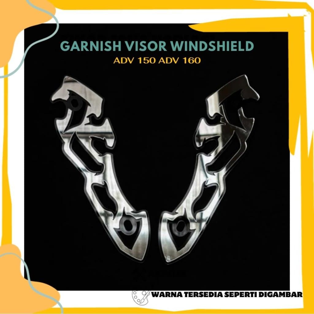 WINDSHIELD VISOR GARNISH MOTORCYCLE ACCESSORIES GLASS MIRR GARNISH ADV 150 ADV 160 ACRYLIC 4 มม.AD06