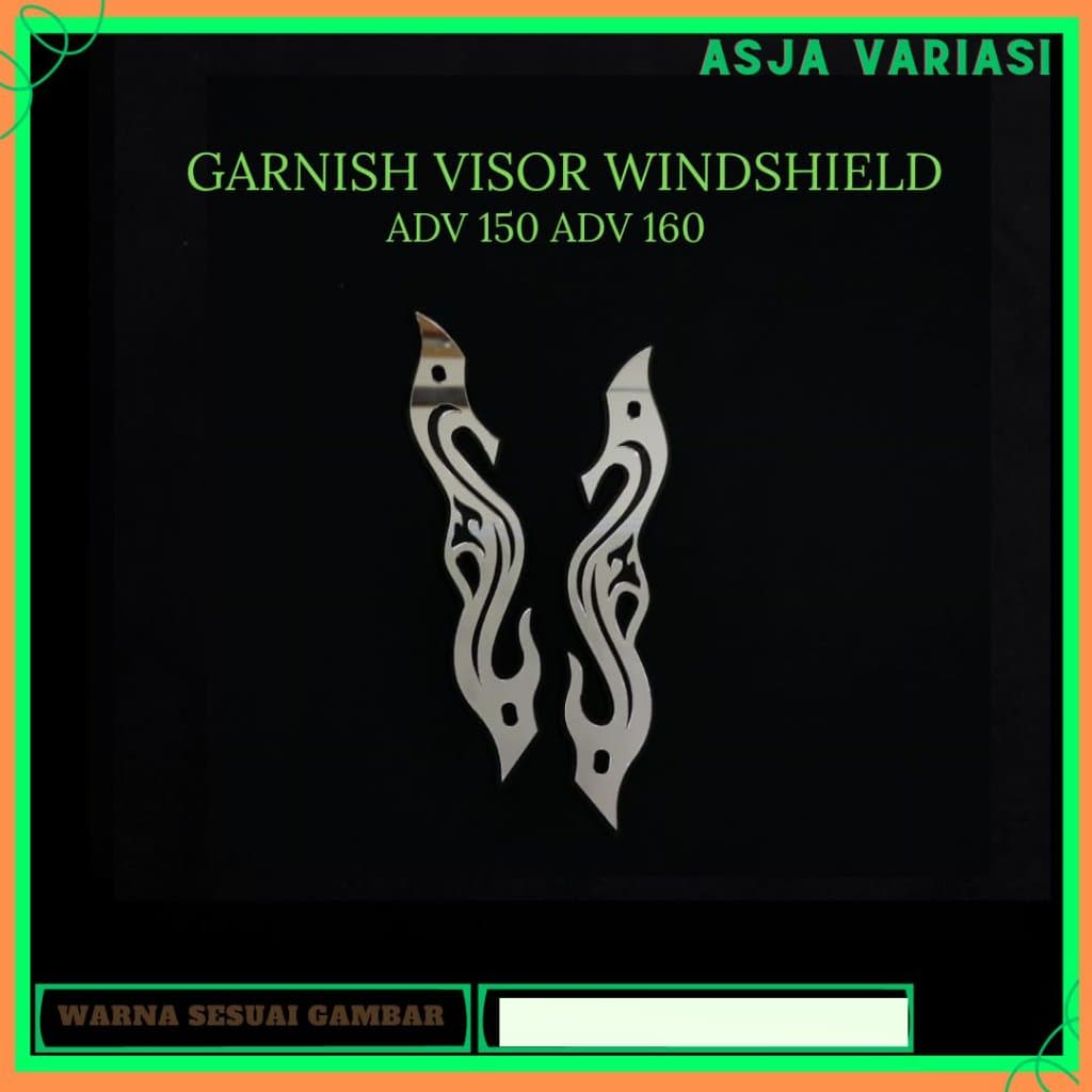 WINDSHIELD VISOR GARNISH MOTORCYCLE ACCESSORIES GLASS MIRR GARNISH ADV 150 ADV 160 ACRYLIC SEA HORSE รุ่น 4 มม.AD09