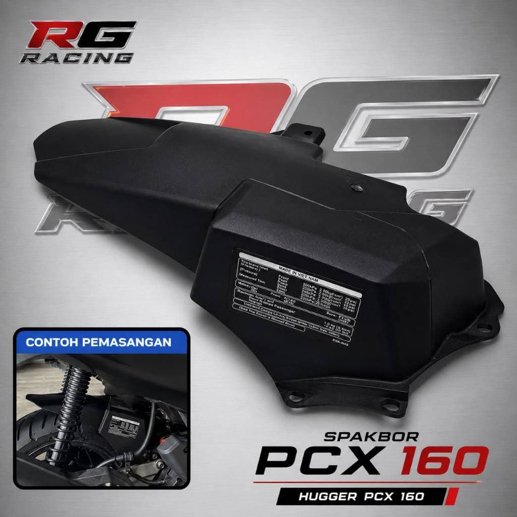 MvGroup Hugger pcx 160 บังโคลนใต้ PnP pcx 160 Adv 160 ไม่ใช่ air bladee (น็อต 3 ตัว)