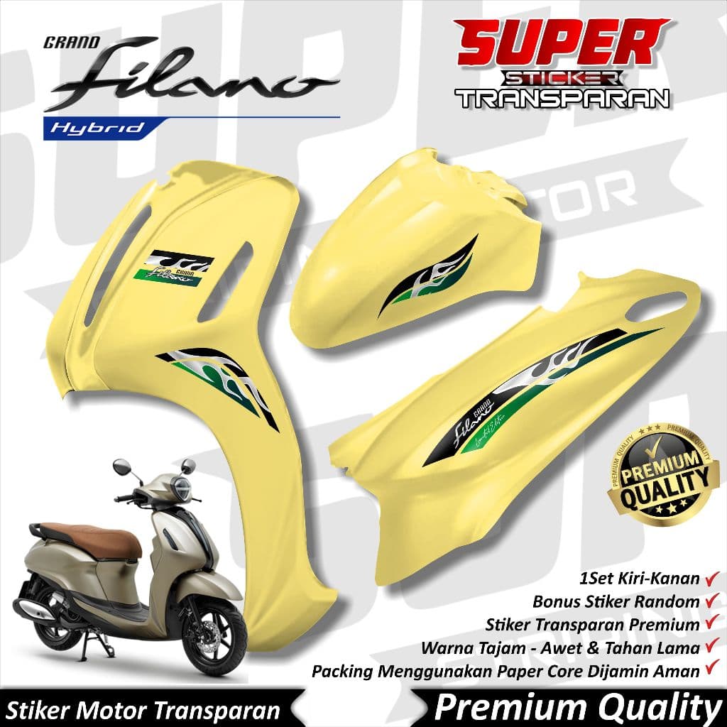 Cool Grand Filano Uv สติ๊กเกอร์ Filano Striping แถบโปร่งใส Yamaha Grand Filano LEGRAD