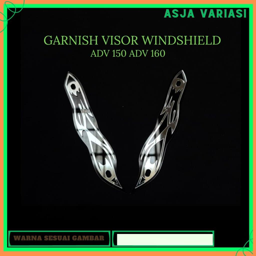 WINDSHIELD VISOR GARNISH MOTORCYCLE ACCESSORIES GLASS MIRR GARNISH ADV 150 ADV 160 ACRYLIC 4 มม.AD07