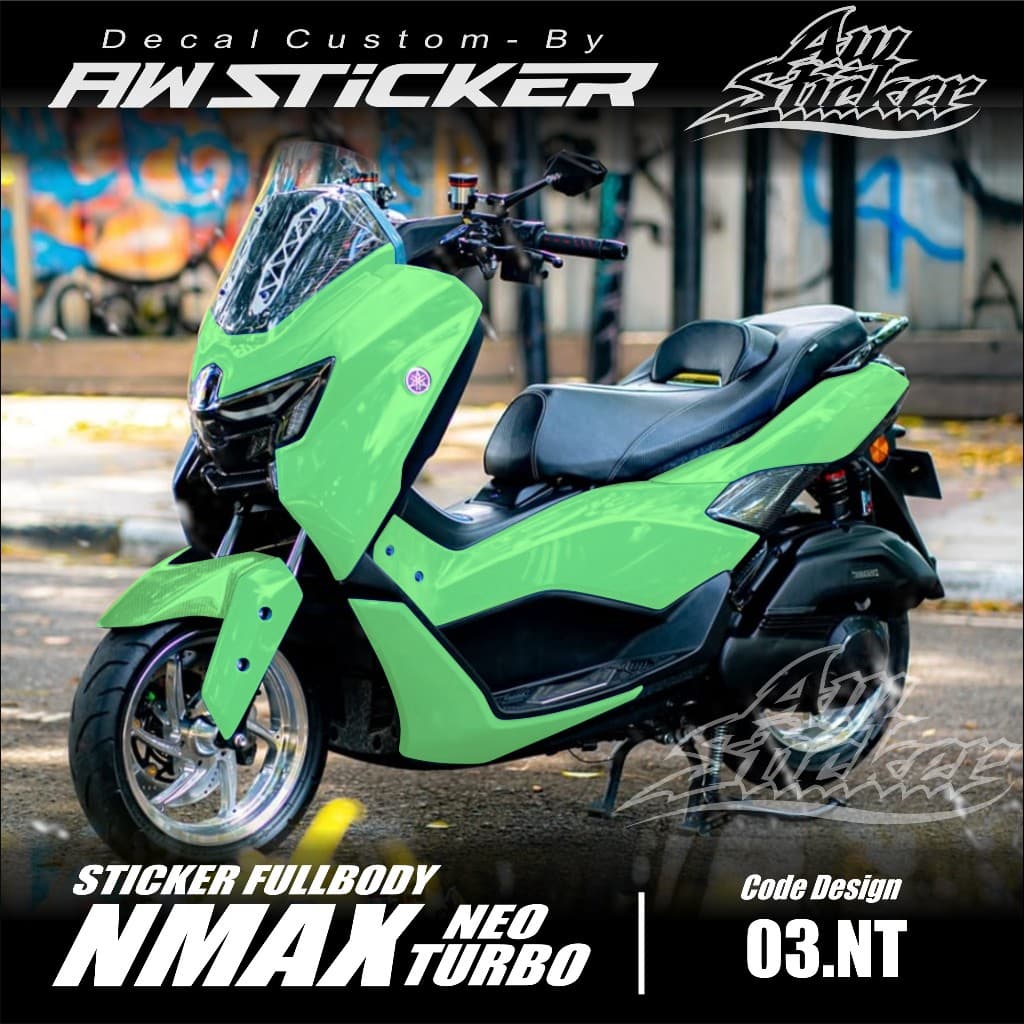 สติ๊กเกอร์รูปลอก Nmax Neo Nmax Turbo 2024 2025 สติ๊กเกอร์เต็มตัว Nmax Neo Turbo Plain Nmax Turbo Plain Image AW 03.NT