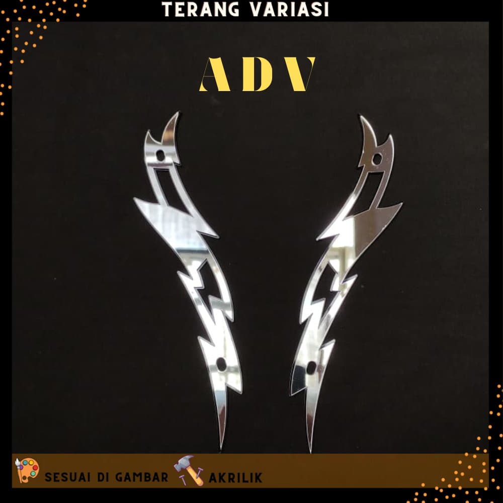 Garnish VISOR Garnish กระจกบังลม Lightning MOTIF ADV 150 ADV 160 อะคริลิค 4MM