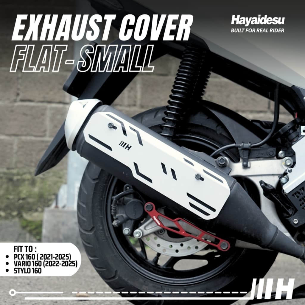 ฮายาเดซู ท่อไอเสีย / ท่อไอเสีย FLAT Honda VARIO 160 / PCX 160 / STYLO 160 โล่ป้องกันไอเสีย