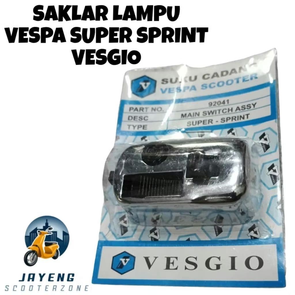VESGIO Vespa Super Vespa Sprint Light Holder Switch Vespa อะไหล่ Vespa อุปกรณ์เสริม Vespa Variations Vespa อุปกรณ์เวสป้า
