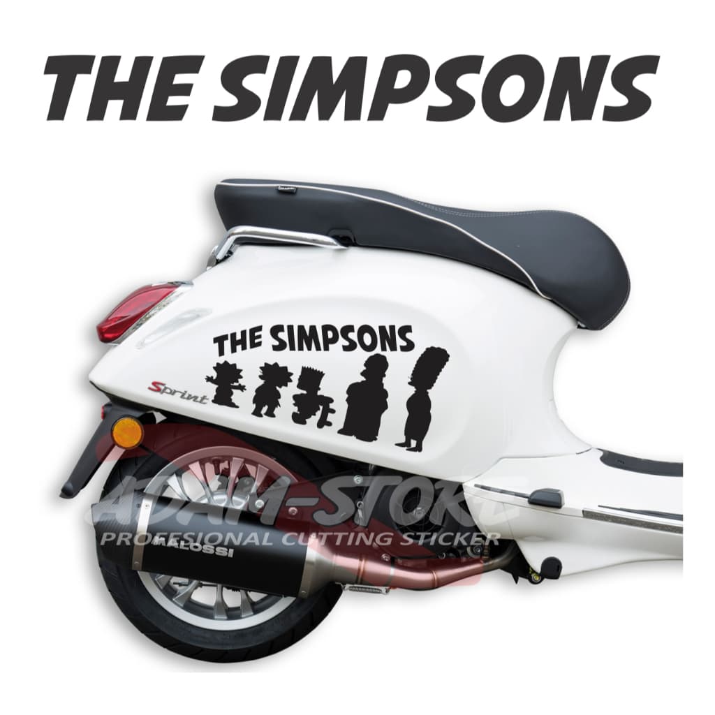 VS53 Sticker THE SIMPSONS / Vespa Matic Motorcycle Sticker / Vespa Sprint Sticker / Piaggio