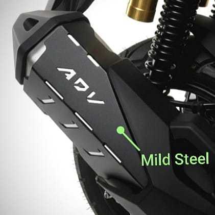 Honda adv 160 ฝาครอบท่อไอเสีย garnish ฝาครอบท่อไอเสีย adv160 ฝาครอบเหล็กเหล็ก 150 160