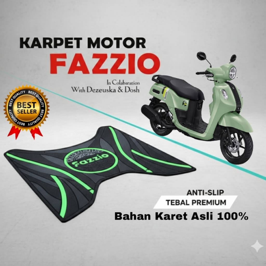 Fazzio 2022-2026 Stepflor พรมมอเตอร์ไซค์ Yamaha Fazzio Footrest | อุปกรณ์เสริม Fazzio กันลื่นแบบหนา