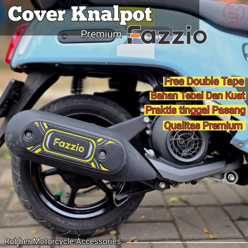 Bosw Muffler Fazzio วัสดุยางอุปกรณ์ป้องกันสําหรับรถจักรยานยนต์อัตโนมัติ Yamaha