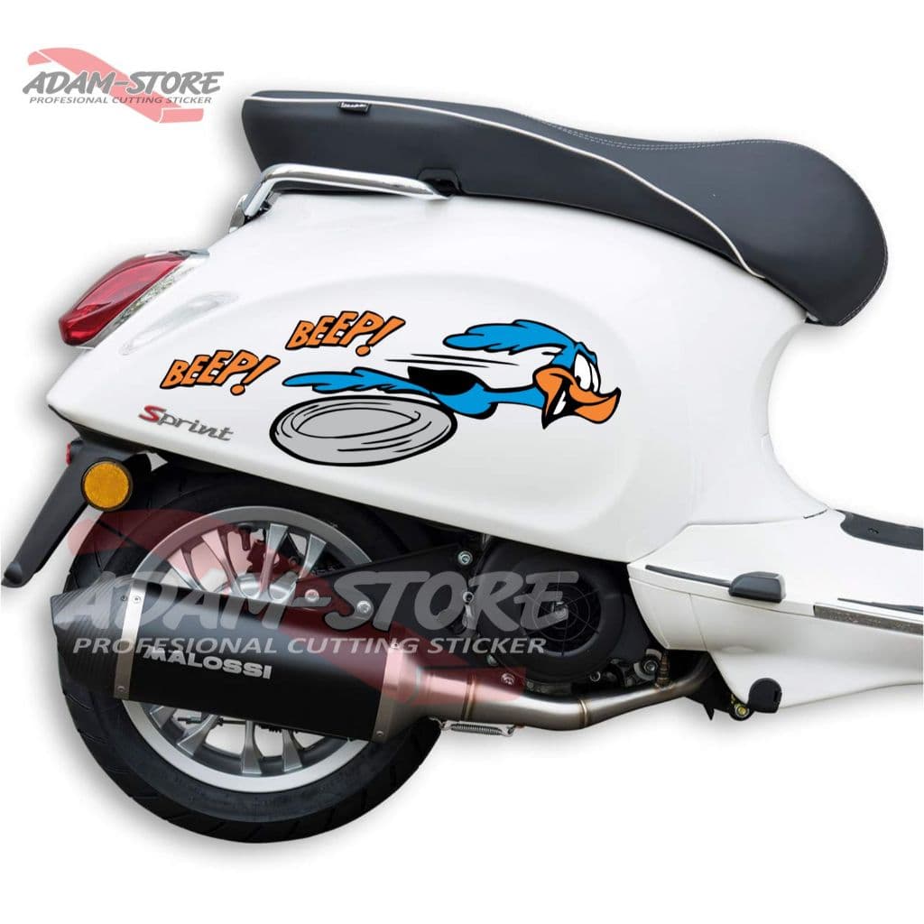 BB3 Vespa Matic Motorcycle Sticker / BEEP BEEEP สติ๊กเกอร์อนิเมะ / สติ๊กเกอร์ Piaggio / Vespa Primavera Sprint
