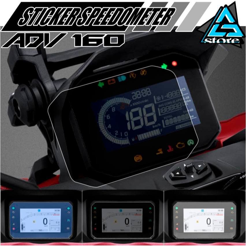 ANTI-SCRATCH SPEEDOMETER สติ๊กเกอร์สําหรับ ADV 160/MOTORCYCLE สติ๊กเกอร์/สติ๊กเกอร์ตัด/ADV SPEEDOMETER PROTECTOR