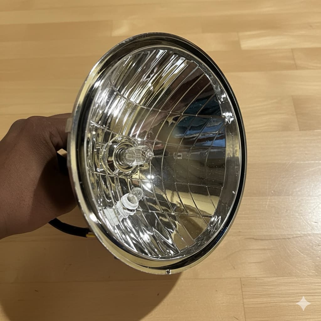 Ninja SS Reflector นําเข้ารายละเอียด 7 นิ้ว Kawasaki Ninja SS - ไฟหน้าทรงกลม