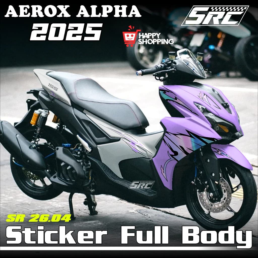ล่าสุด Yamaha Aerox Alpha Turbo Full Body สติกเกอร์ 2025 2026 Aerox Alpha Turbo Decal สติกเกอร์เวียดนามสไตล์ Aerox Alpha เวียดนามสไตล์ Aerox Alpha เวียดนาม SR 26.04
