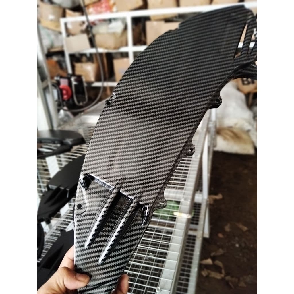 SLIM AIR FILTER COVER NMAX คาร์บอนฝาครอบกล่องกรองอากาศกล่อง / AEROX NEW, NMAX NEW, NMAX NEO, NMAX B6H ABS PREMIUM SLIM MODEL FILTER COVER