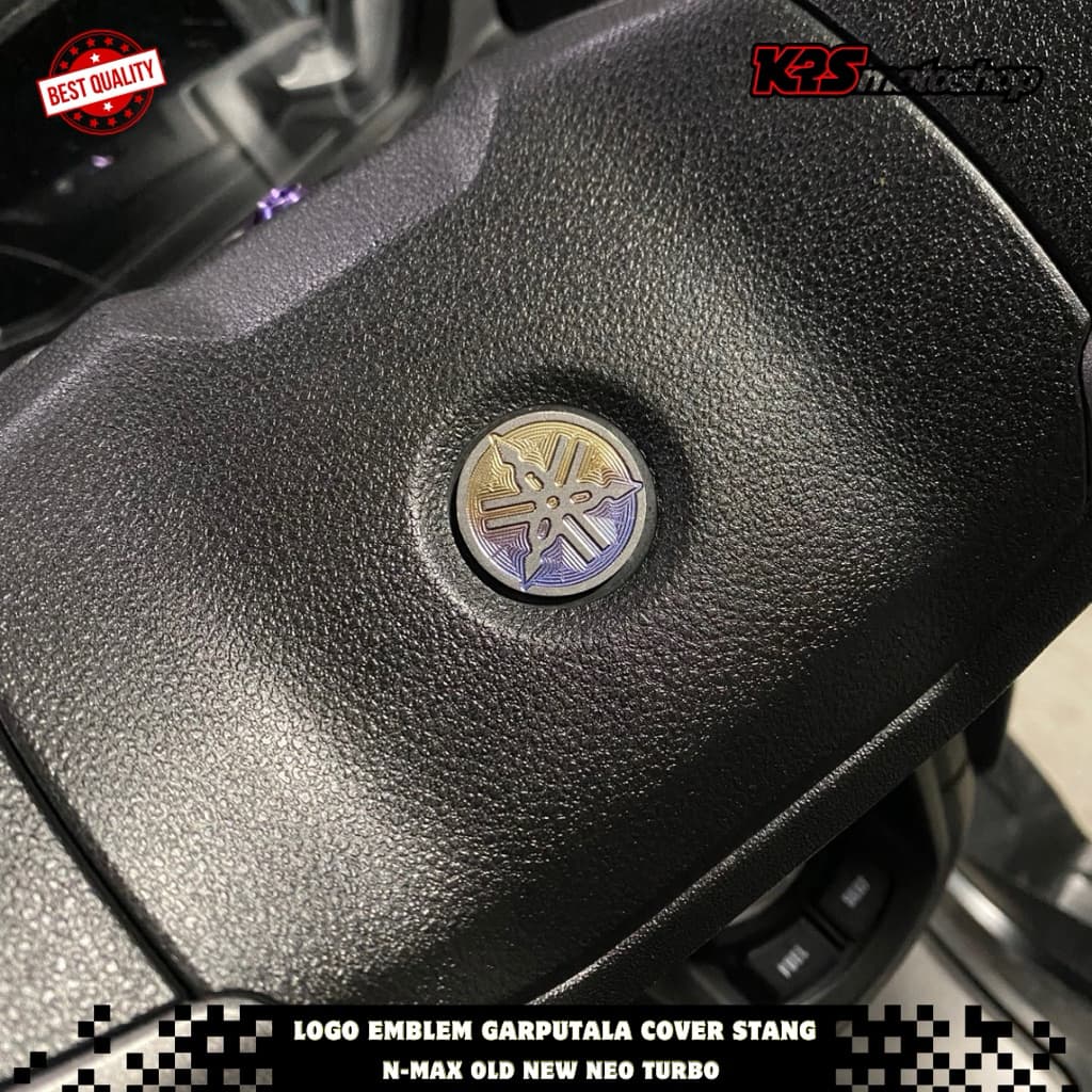 YAMAHA สแตนเลส FORK EMBLEM HANDLEBAR COVER NMAX N MAX N-MAX เก่าใหม่เชื่อมต่อ TURBO XMAX
