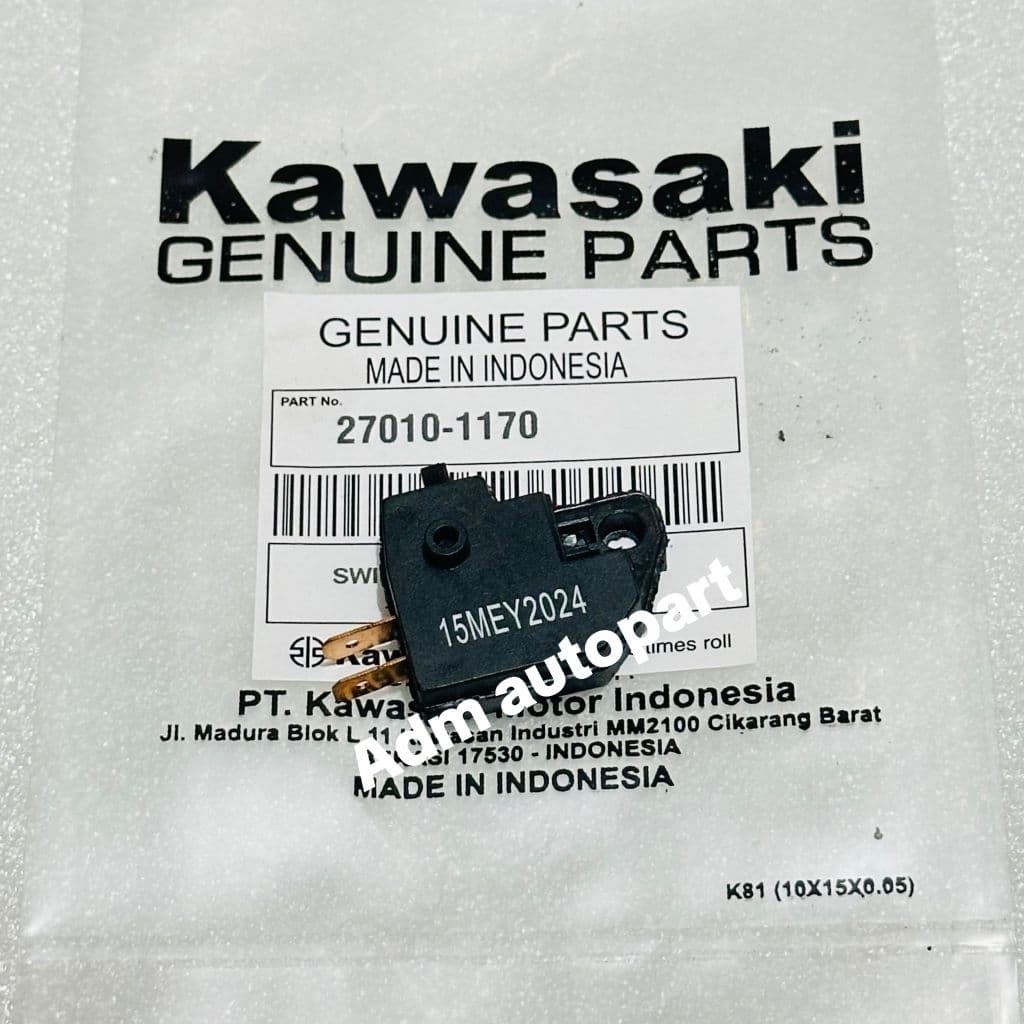 สวิตช์เบรคหน้าขวา Kawasaki KLX 150L KLX 150 S KLX 150 G KLX 150 BF DTRACKER Oem นําเข้าคุณภาพ