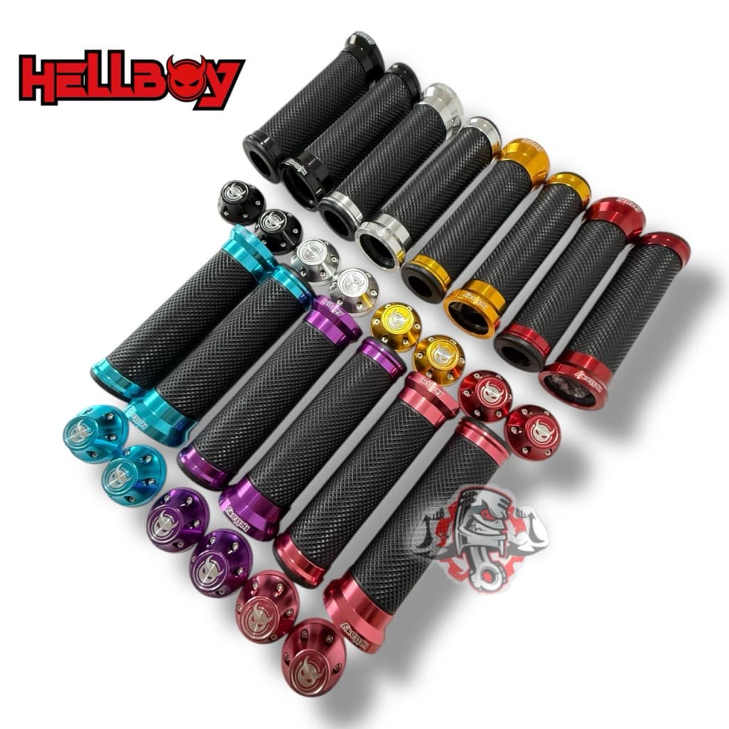 HELLBOY Handgrip Evo รุ่น Plus Full Cnc Handlebar Jalu Vespa Sprint Primavera S LX LXV GTS I-รับมอเตอร์สากล