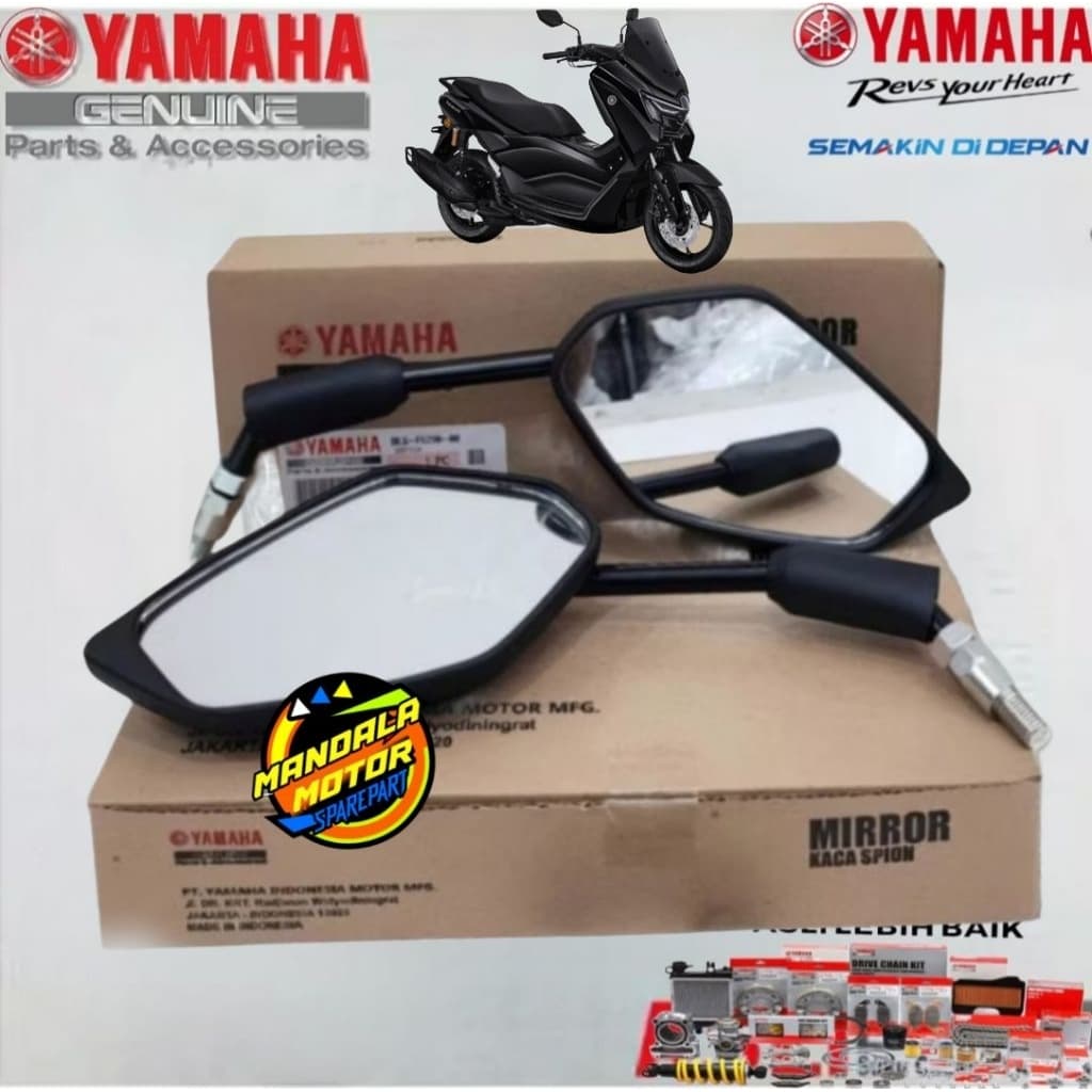 กระจกขวาและซ้ายสําหรับ NMAX NEO NMAX TURBO NMAX TECH BLS-F63080-00 BLS-F6290-00 เดิม YAMAHA