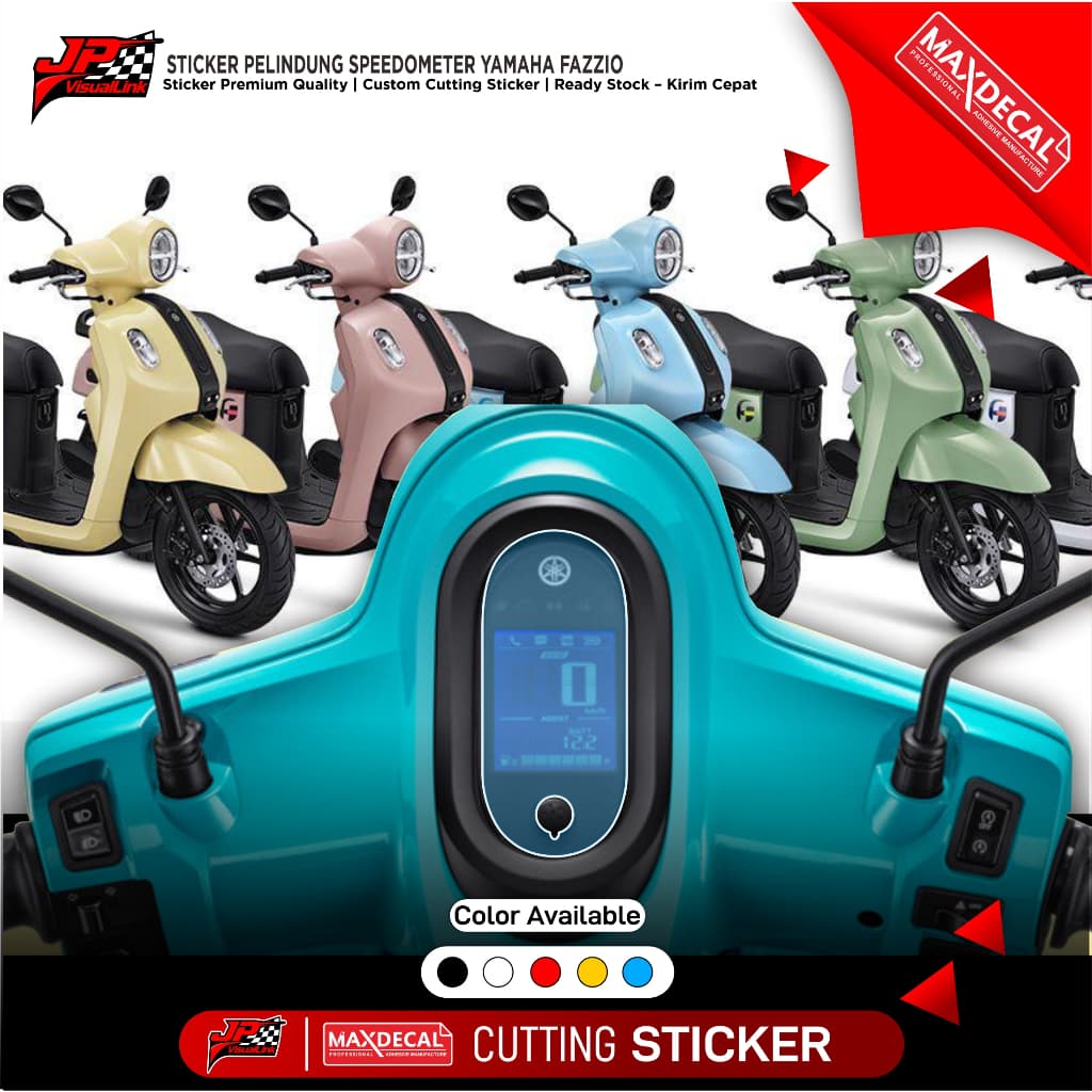 สติ๊กเกอร์เรือนไมล์ Yamaha Fazzio | Maxdecal Premium Cutting Sticker Anti-Scratch Protector