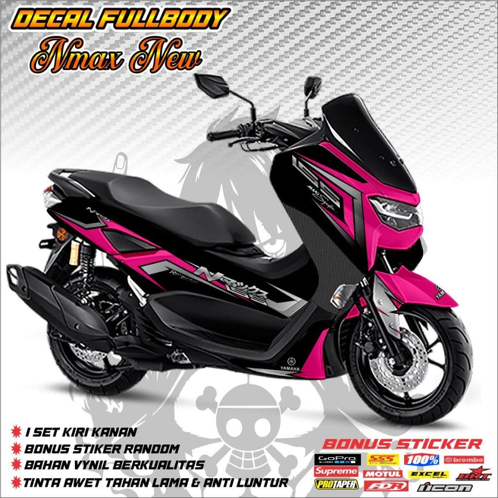 Striping Fullbody Nmax New BLOCK BLACK - สติ๊กเกอร์รูปลอก Nmax New Fullbody - สติ๊กเกอร์ Variation Yamaha Nmax 155 ปีใหม่ 2020 2021 2022 2023 2024